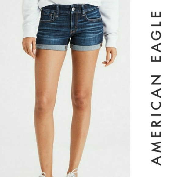 midi denim shorts